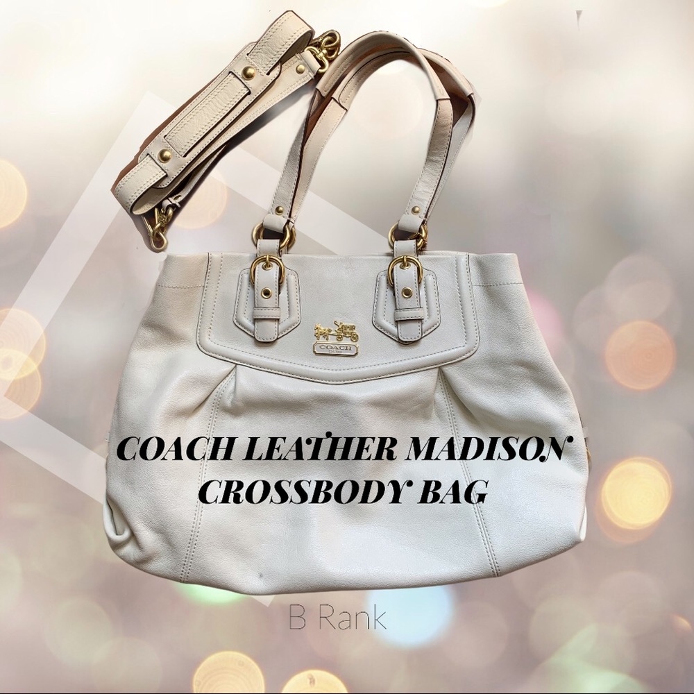💯% AUTH ⭐ Coach Leather Madison Bag
